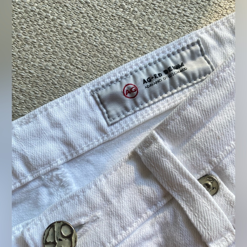 AG Adriano Goldschmied White Straight Leg Jeans - Picture 4 of 11